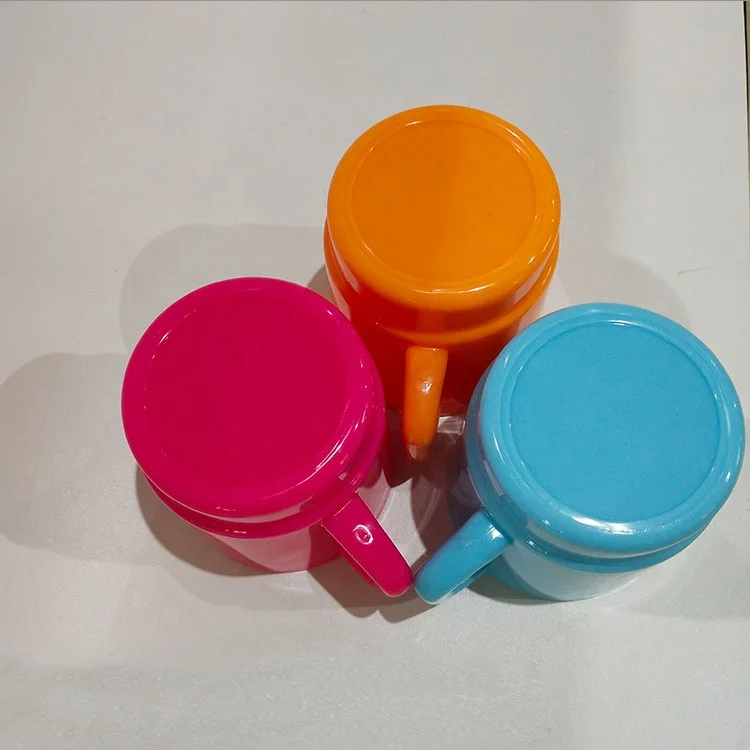 330ml Unbreakable Reusable Color PP Plastic Coffee Mug