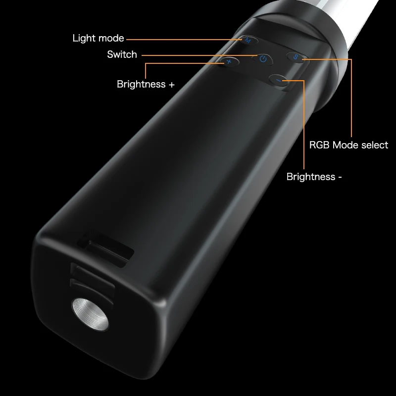 SYOSIN RGB Rechargeable Handheld LED Light Wand Video Photography Light 30 Modes RGB Stick for Vlog Tiktok Youtube