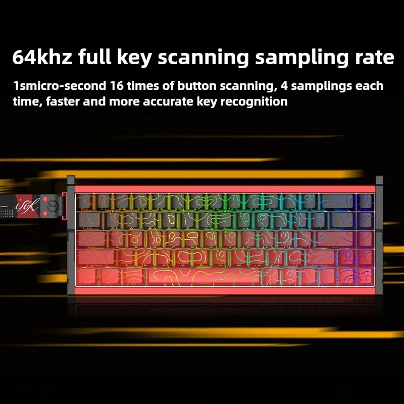 IROK MG68 Max アルミニウム製メカニカル磁気スイッチキーボード トリ