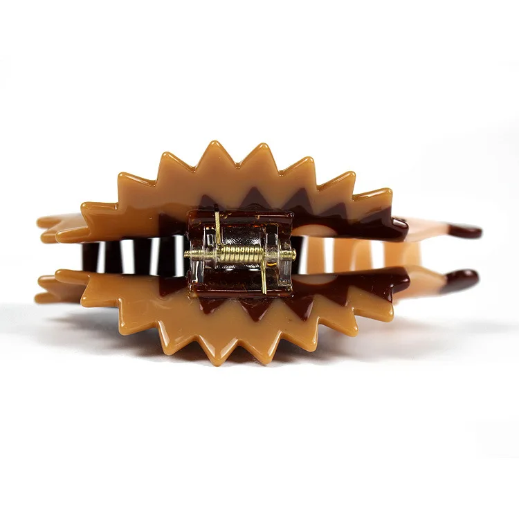 Grande Pince À Cheveux Fleurs De Roses Style Fée Vacances Matériaux Mixtes Pour Femmes Accessoire De Cheveux Design Original