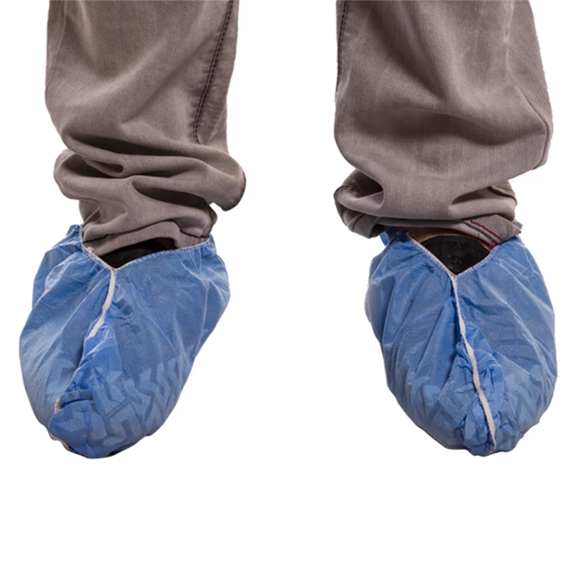 Одноразовая двойная эластичная крышка для ног ручной работы PE/CPE/PP