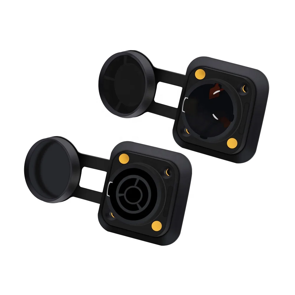 Waterproof PowerCON True Chassis Connector NAC3MPX NAC3FPX 250V 20A IP65 Waterproof Appliance Inlet Outlet Connector