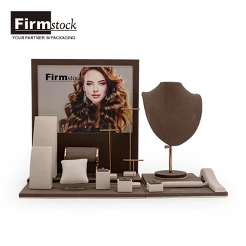Showcase Ring Shows Mannequin Displays Trade Stainless Steel Leather Trays Jewelry Display