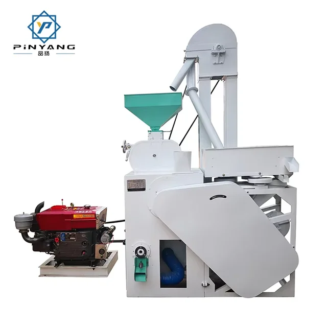 Combined Rice Mill Machine diesel Rice Machine Multifunctional and High-yielding Rice Milling Machines