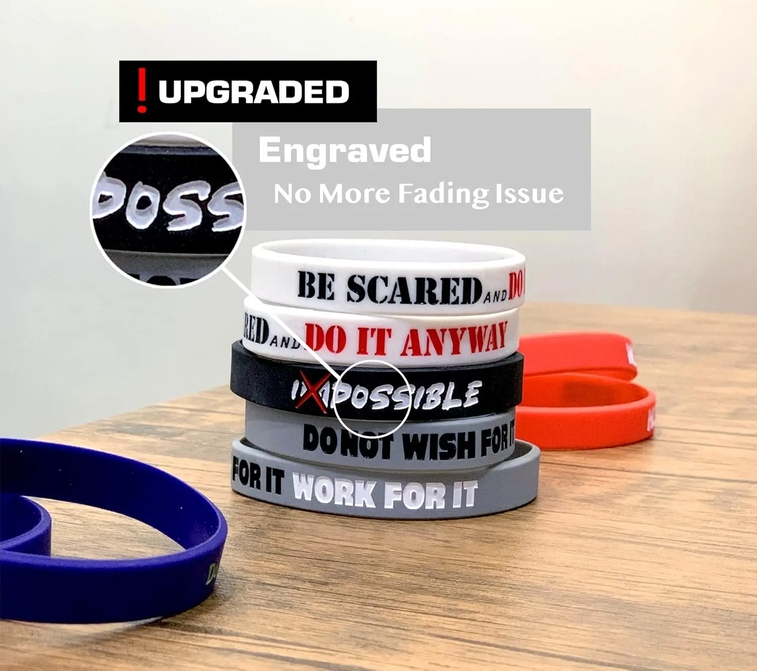 Custom Silicone Bracelets High Quality Personalized Wristbands