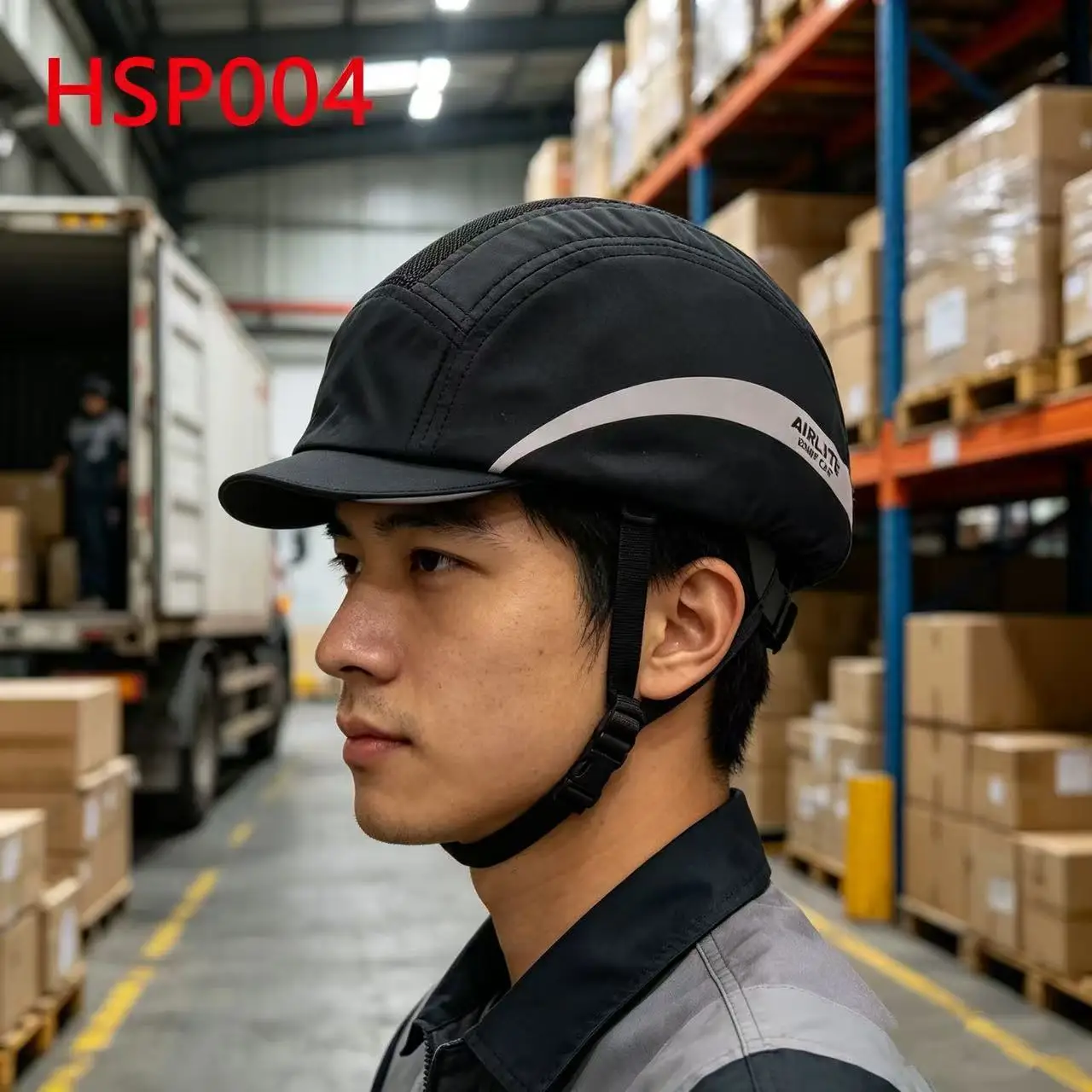 ZYF,low-risk Workplaces Highly-ventilated Black Bump Caps for Sale Conveniently Installed Design Workshop Head Guard HSP004