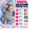 Gray Bear Top Blue Hat Pacifier Sleeping Baby