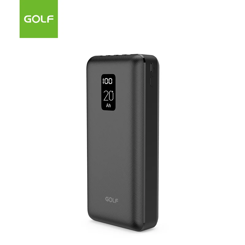 20000mah Power Bank Digital with Built-in Cable High Capacity  Mobile Charger Factory Price 20000mAh LCD Power Bank