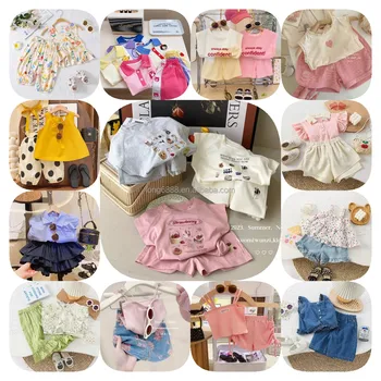 2024 Customized girls' suit boutique baby clothing casual children's wear girls' clothing set