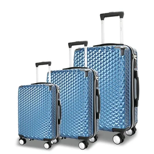 20-Inch ABS PC Travel Trolley Bag Aluminum Hardshell Luggage Suitcase Set with Wheels for Business Use