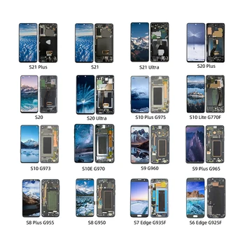 Display screen digitizer S5 S6 Edge S7 S8 S9 S10 S10e S20 FE S21 Plus Ultra ecran ekran tela, pantalla LCD for Samsung S7 Edge