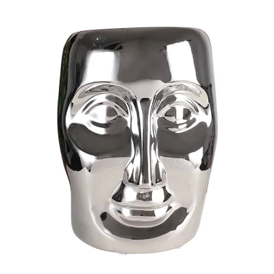 Высококачественный однотонный современный дизайн человеческого лица уличный керамический садовый табурет Jingdezhen декоративный