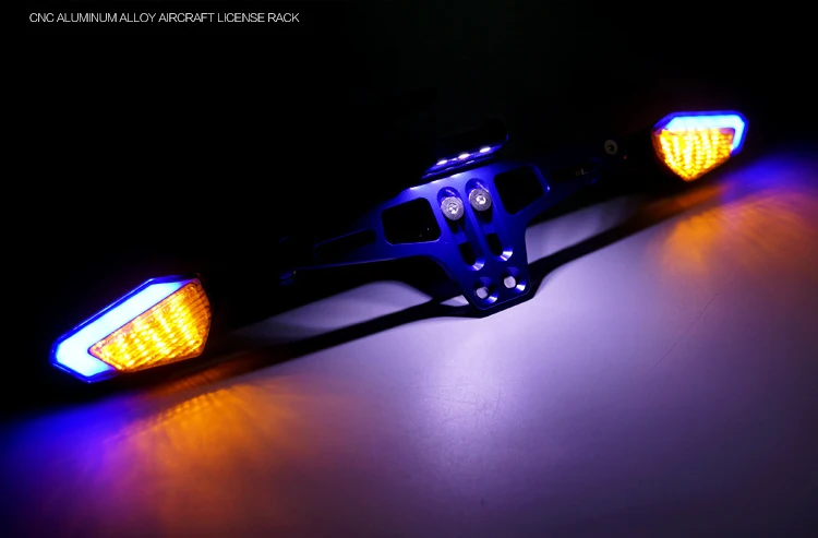 Электрический мотоцикл MSX Регулируемая рамка номерного знака со светом CNC алюминиевый сплав общий