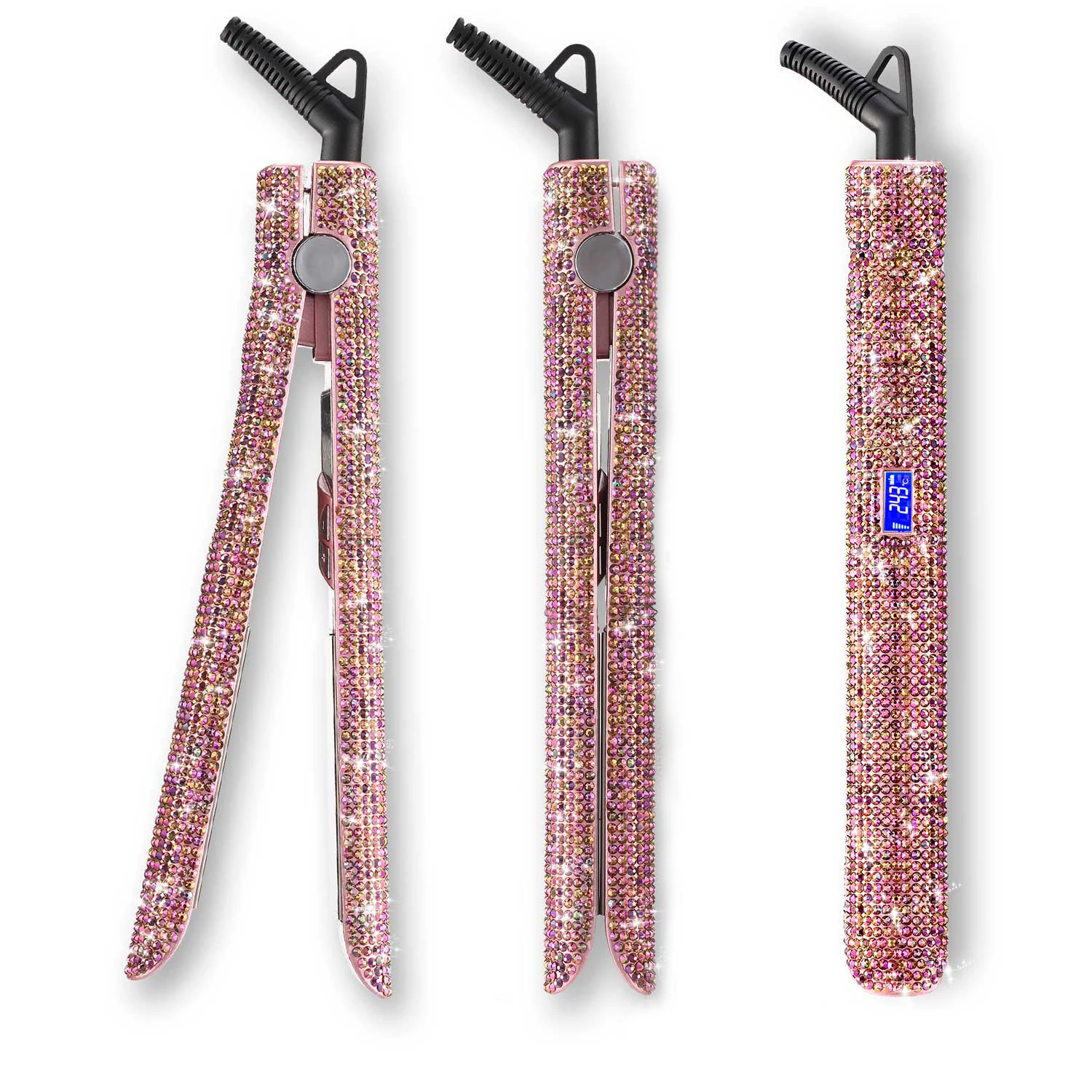 Professional Luxurious Crystal Bling Hair Straightener - 1 