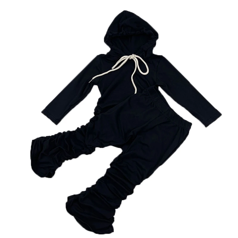 Разноцветный детский хлопковый спортивный костюм и комплект с толстовкой на ребенка старше для маленьких девочек наборный штаны из двух предметов; Костюмы в стиле «Мама