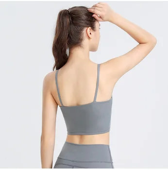 Wholesale Beautiful Back Fitness Female High Strength Shockproof Align Women Yoga Bra Top Running Sports Vest For Workout bra