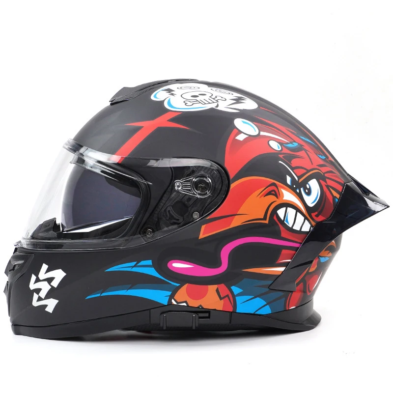 OEM Moto Bike Helmet Cascos Para Moto Dot Motorcycle Helmet with - Main Image