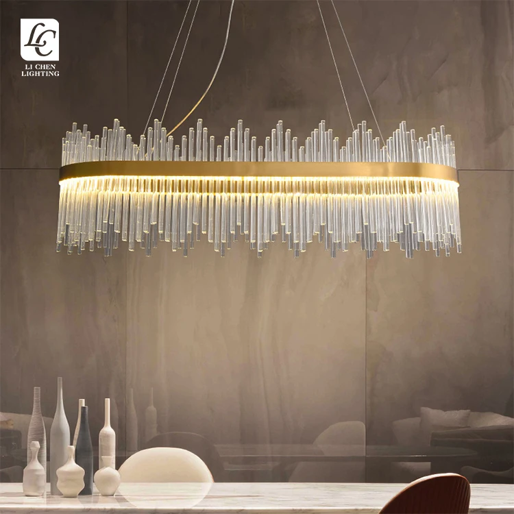 P0016 Good Quality Vintage Style Dinning Room Decoration Glass Gold Led Pendant Light