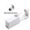 Silver 4mm Black Diamond