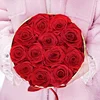 12 rose in Golden Rim