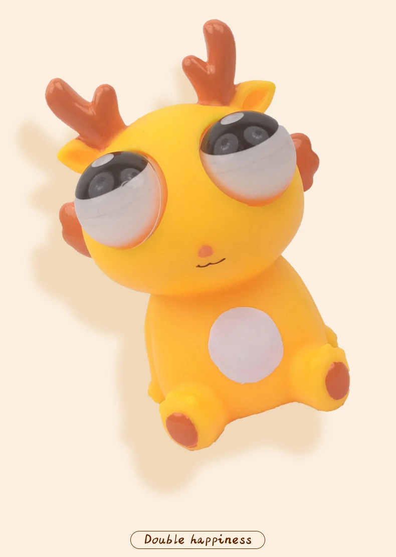 Creative Dragon Eye Popping Toy Soft Kawaii Fidget Eyes Pops Out Squeeze Toy for Kids and Adults