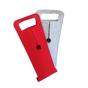 Portable Single Wine Protective Sleeve Tote felt Wine Bottle Bag