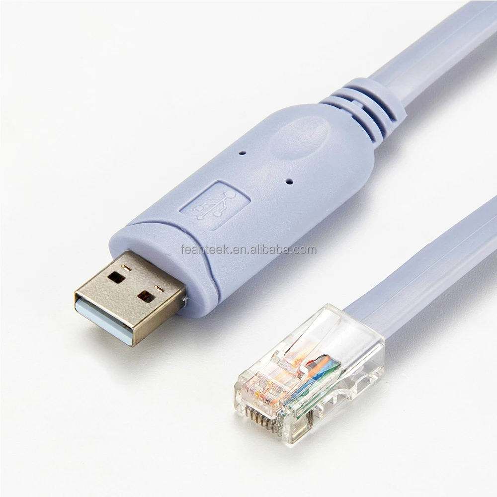 Usb Console Cable 6ft Blue Usb To Rj45 Cable Compatible With Router ...