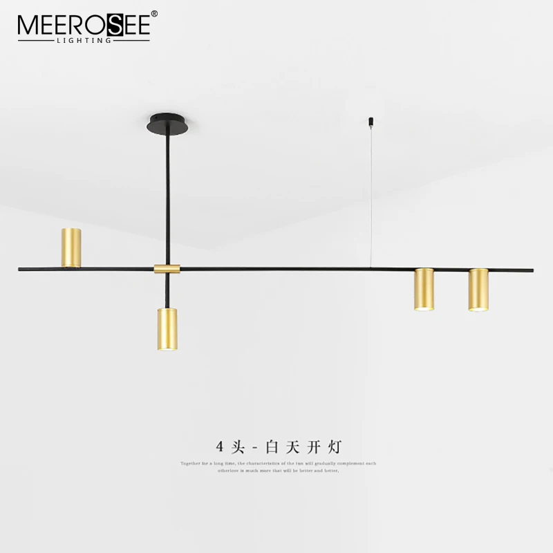 MEEROSEE Hotel Project Unique Design Pendant Light High Ceiling Track Light Chandelier for Shopping Mall MD86743