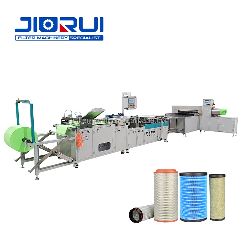 Newest Generation Rotary Type Paper Pleating Machine for Truck Air Filter Production Line HDAF Paper Folding Machine