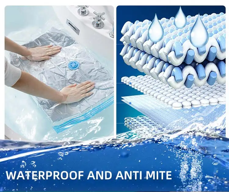 Factory Direct Custom Large Plastic Storage Bags for Travel Vacuum Clothing and Bedding Storage