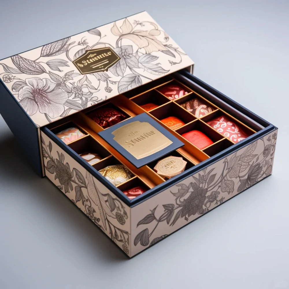 Custom Handmade Black Luxury Paper Cardboard Chocolate Bar Gift ...