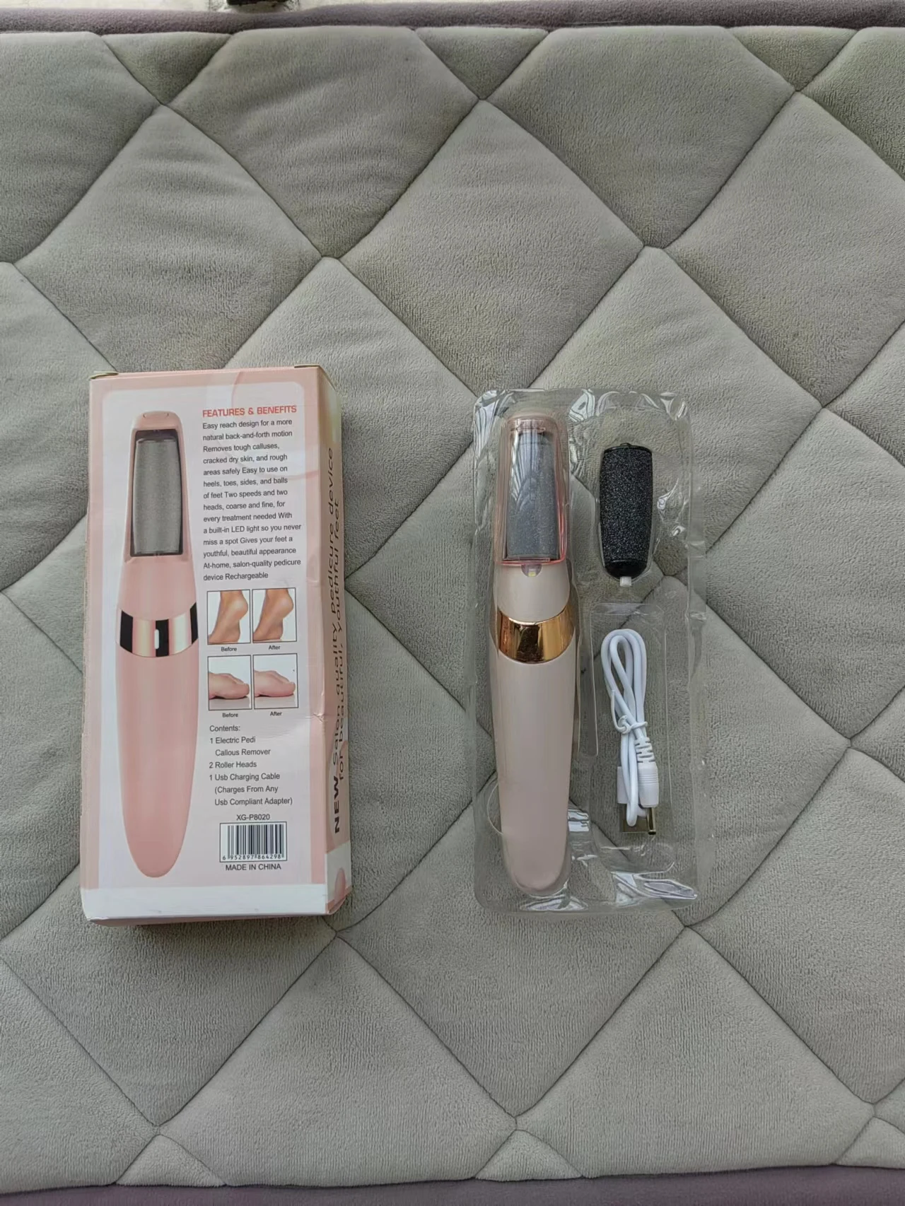 Electric Feet Callus Removers Rechargeable Portable Electronic Foot File Pedicure Tool Electric Callu Remover Kit Pedi Feet Care