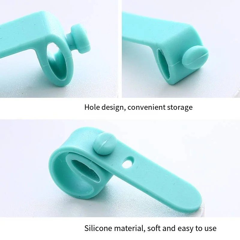 Anti-loss earphone storage silicone strap Strapping tape Cable organizer Clip collector cable organizer factory