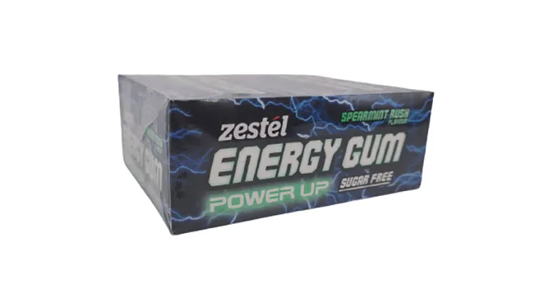 Redb-ull  Flavor Caffeinated Energy Refresh Chewing Gum Guarana Taurine Gum