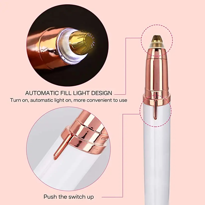 good price portable professional fashion attractive design lady high quality USB painless electric women eyebrow trimmer