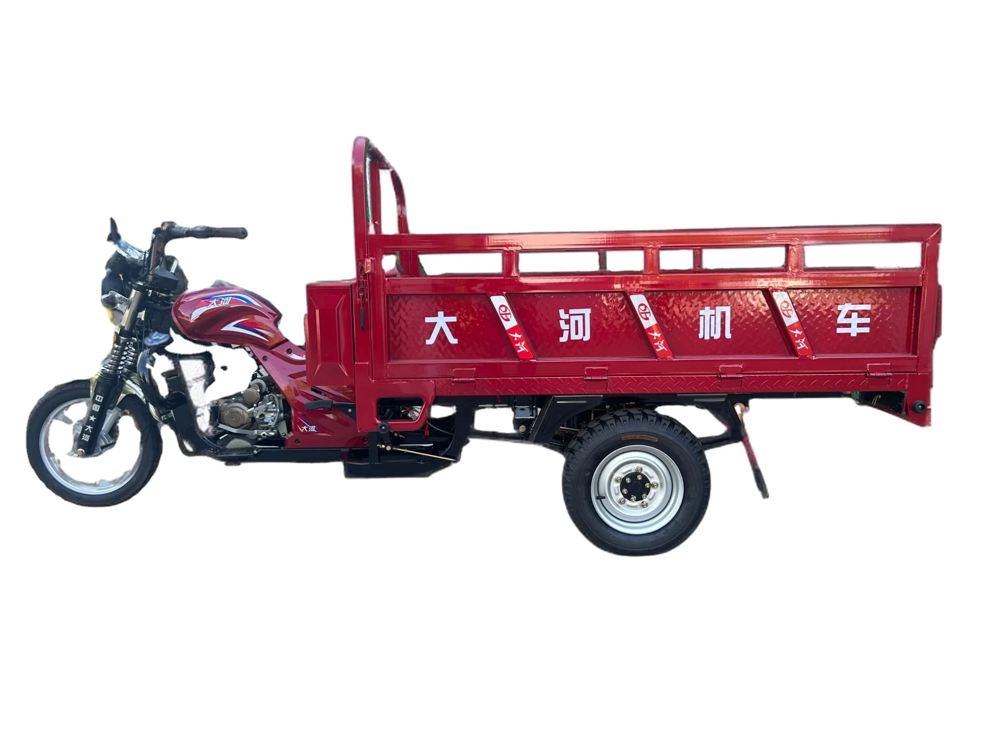 DAHE 3-Wheel Cargo Tricycle with 150CC Engine Gasoline Motor Trike for  Warehouse Loading and Trailer Towing