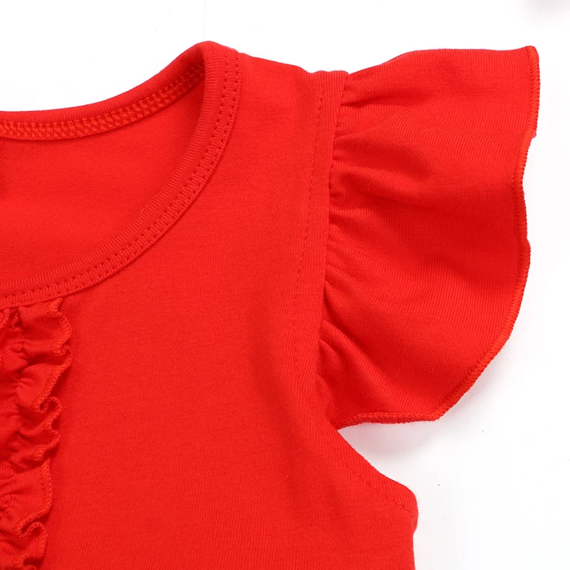 
Хлопковое боди для малышей; Детская одежда из молочного шелка с рукавами-крылышками; Детский комбинезон с принтом 