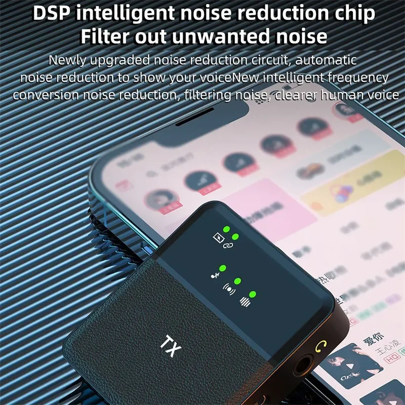 SX9 Wireless Microphone System - 2 Lavalier Mics + 1 Receiver For PC/iPhone/USB-C/Camera, 8-12hr Battery, 20m Range