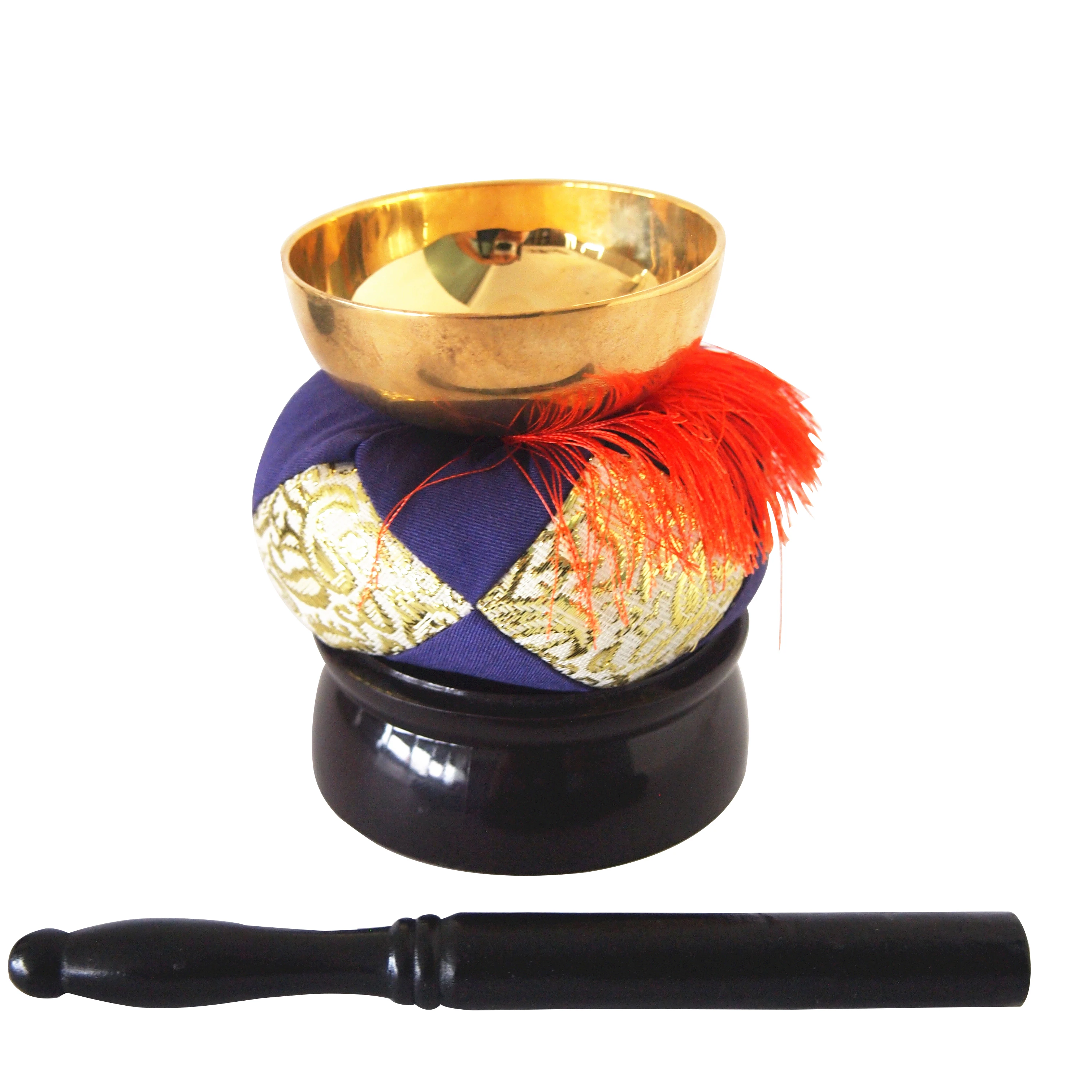 High Quality Japanese Buddhist Traditional Bell Sets Brass Singing Bowl