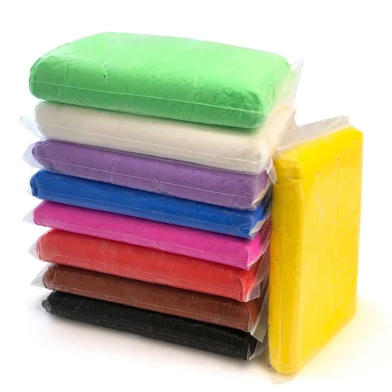 Прямая продажа с фабрики 36 цветов 500 г Ультралегкая мягкая глина для моделирования сухая на воздухе из пеноматериала детей