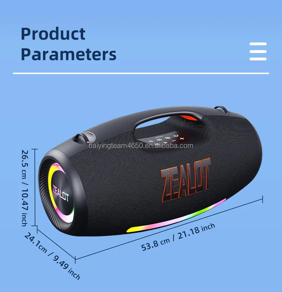 Zealot S89 Portable Karaoke Wireless Speaker - Heavy Bass