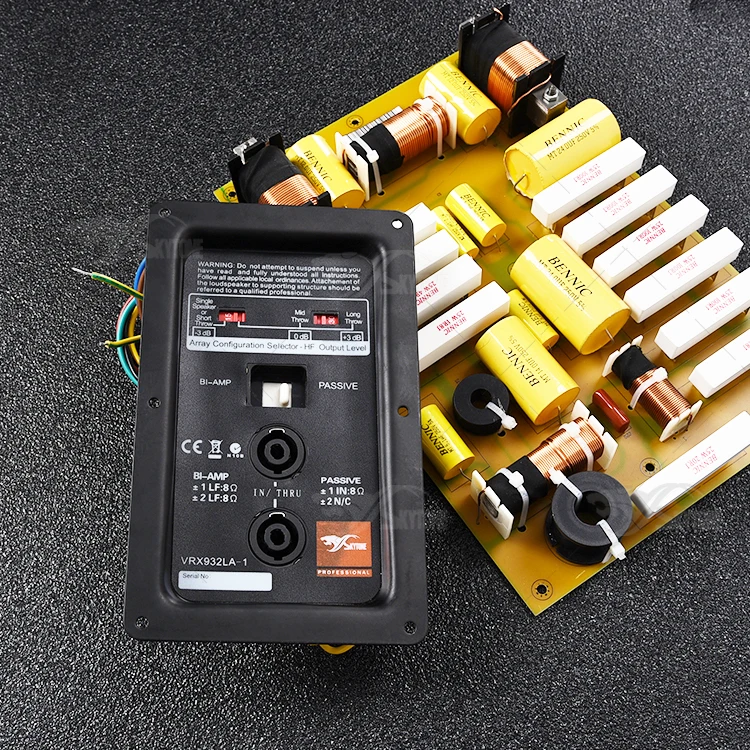 Filtro divisor para VRX932 LA con placa posterior, 2 vías, 100 W