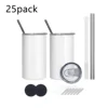 12oz white flat edge tumbler