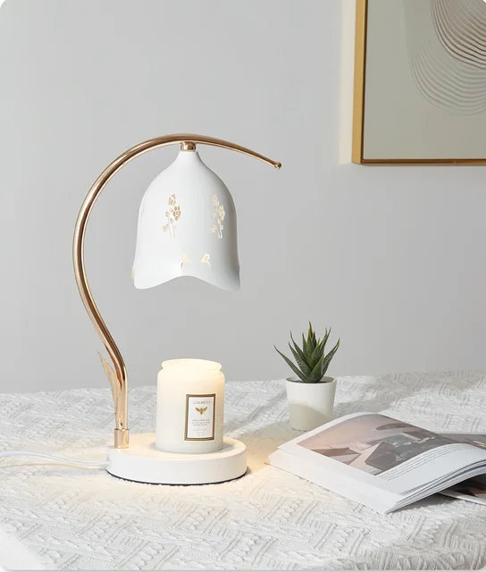 Adjustable Lighting Custom Iron Candle Warmer Lamp Electric Table for Home Decor with South Africa Plug Standard Metal Material