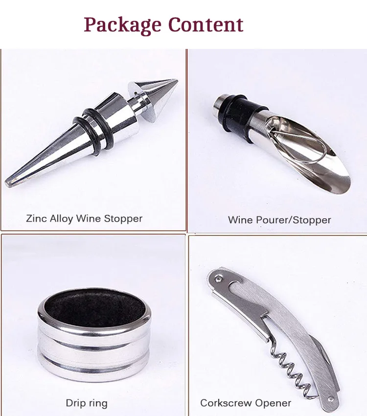 Wooden Box Waiters Corkscrew Wine Opener Set Wine Tool Accessory Set