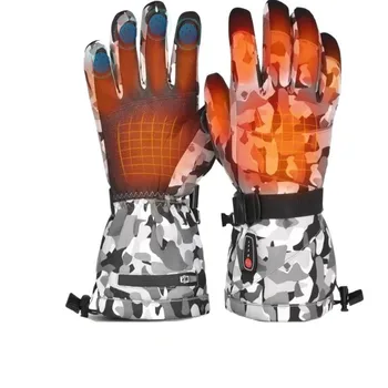 Winter Warm Electric Heating Gloves Outdoor Skiing Riding Hand Muffs