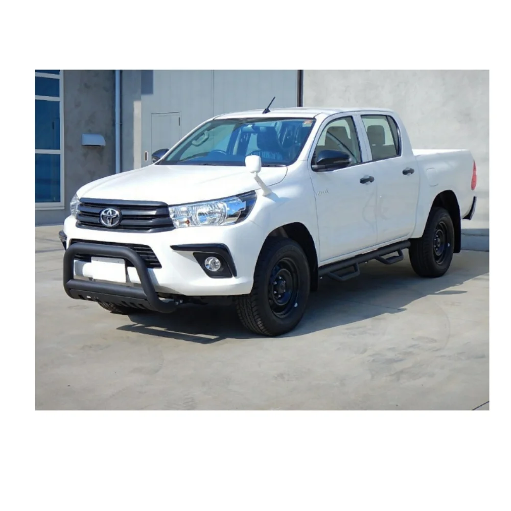HIACE HOME Use for 4X4 Body Kit  HILUX Side Pedal Side Guard Side Tube Rod 4 Step Steel Mud Black