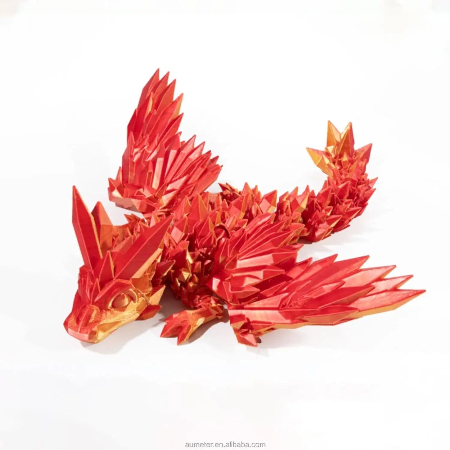 3d Printed Gem Articulated Dragon Rotatable 3d Dragon Toy Mystery ...