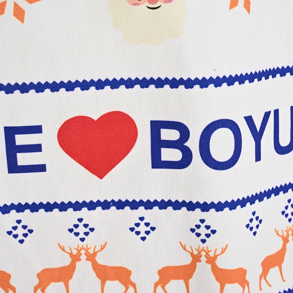 Medium Cotton Canvas Tote Bag Customized OEM Natural Colorful Eco-Friendly Letter Screen Pattern for Shopping Office Advertising details