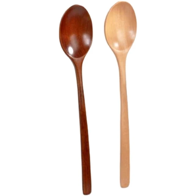 Environmental protection kitchen utensils Mini wooden spoon 6 pieces 9 inch wooden spoon set, used for mixing